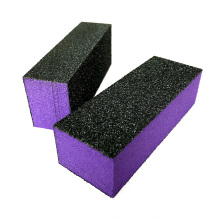 Purple And Black Nail Art Nail Files Block Pedicure Care Nail Buffer Sanding Block